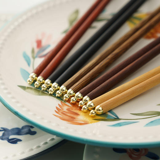 E-JE-1601 福禄木筷子5双装 （5色木） 商品图4