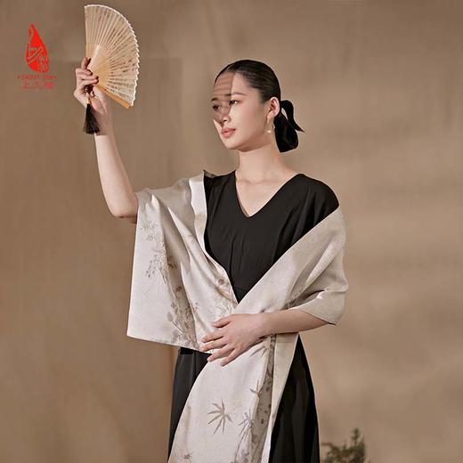 SAINTJOY/上久楷 女士宋锦双面长巾 围巾 云芝  SJ16006 商品图5