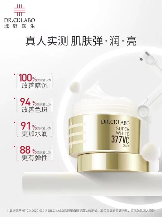 【门店直发】城野医生VC377美白淡斑精华面霜50g 商品图1