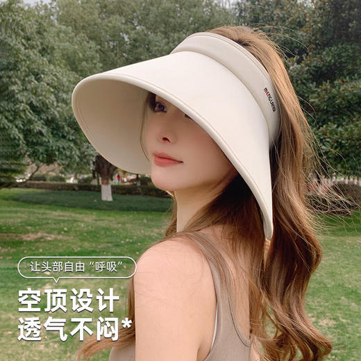 【前1000名送口罩】环绕式遮阳帽女加大帽檐空顶帽（4-422） 商品图9