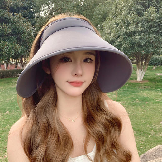【前1000名送口罩】环绕式遮阳帽女加大帽檐空顶帽（4-422） 商品图8