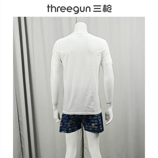 Threegun三枪 有机棉圆领短袖男衫-22865A111 商品图2