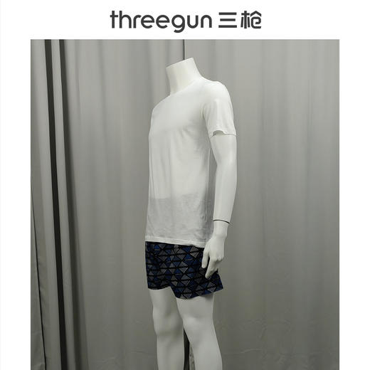 Threegun三枪 有机棉圆领短袖男衫-22865A111 商品图1