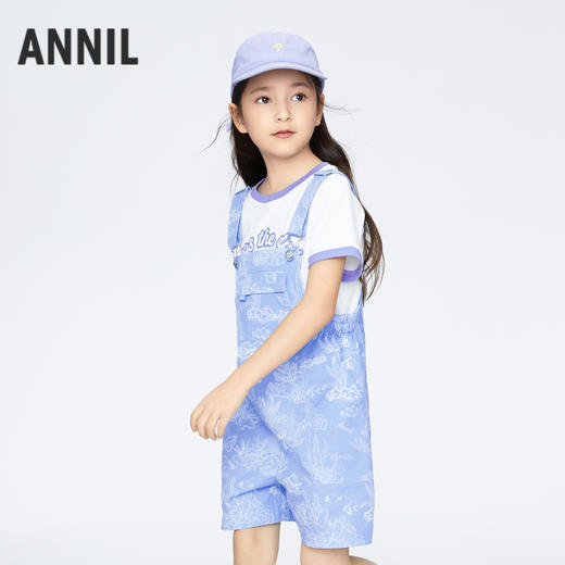 【实体店同款】女童轻薄活力背带裤夏季新款安奈儿童装AG426648 商品图2