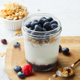新鲜蓝莓酸奶燕麦片 Fresh Blueberry Yogurt with Muesli