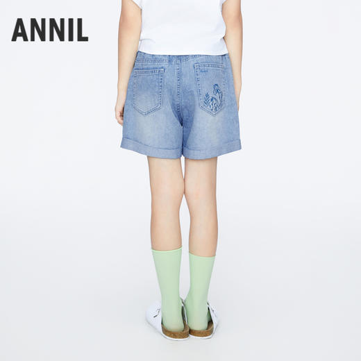 【实体店同款】女童全棉牛仔短裤新款安奈儿童装AG426652 商品图2