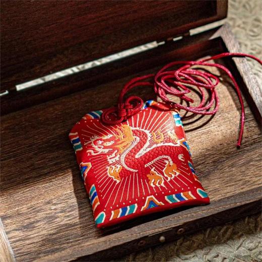 【龙运当头】 平安车挂包挂 含文书檀香粉玛瑙 醍醐原创设计 商品图1