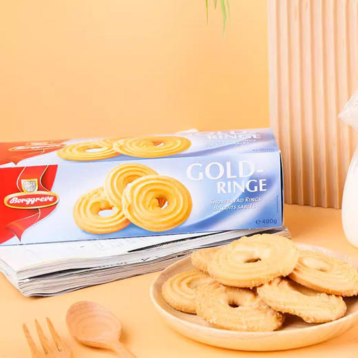 德国进口渤杰黄油丨金圈曲奇饼干400g 商品图4