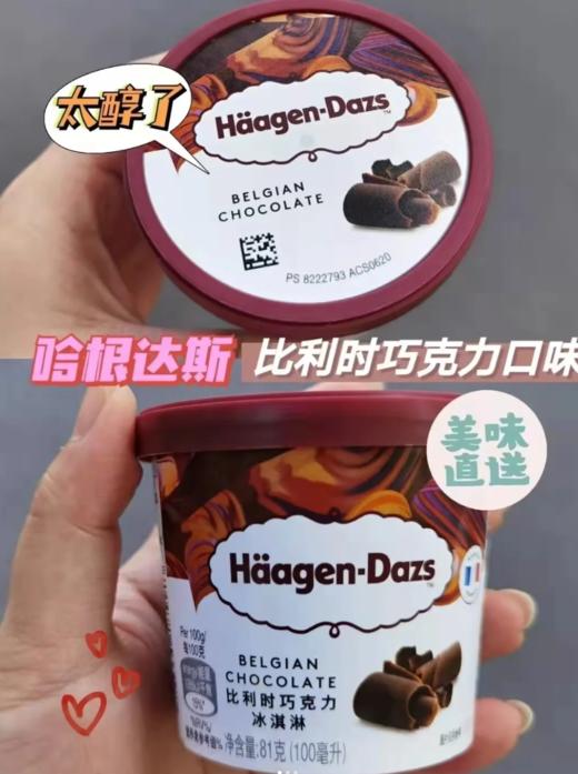 哈根达斯比利时巧克力冰激凌81g 商品图0