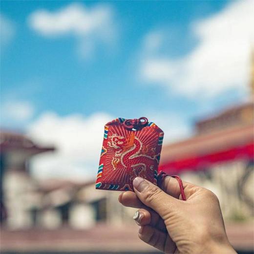 【龙运当头】 平安车挂包挂 含文书檀香粉玛瑙 醍醐原创设计 商品图4