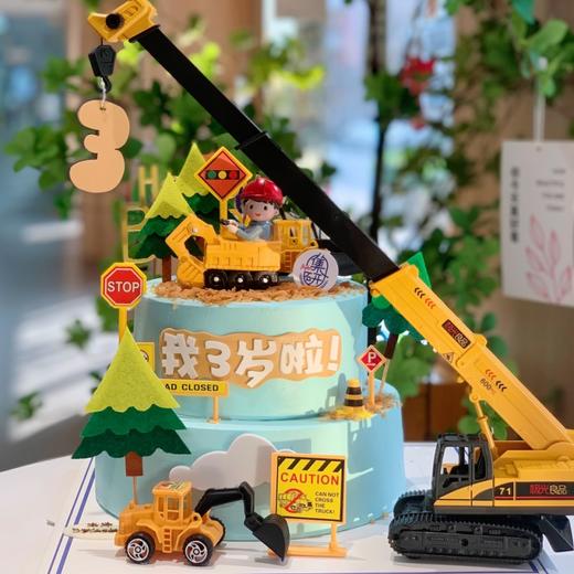 挖土吊机小男孩蛋糕 商品图1