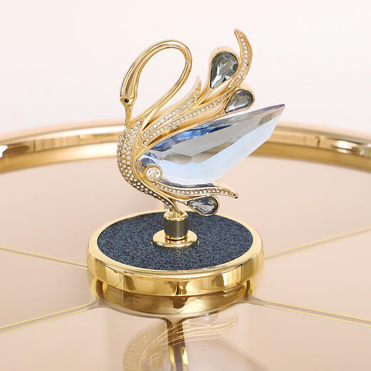 E-ZL-G507 轻奢水晶天鹅分格果盒 海洋蓝 商品图2