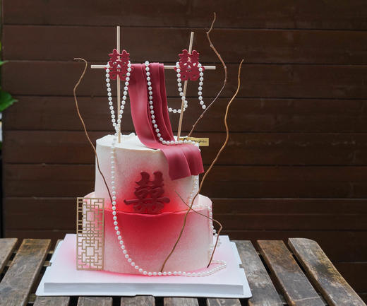 新中式双层订婚蛋糕（需提前1天预定） 商品图1