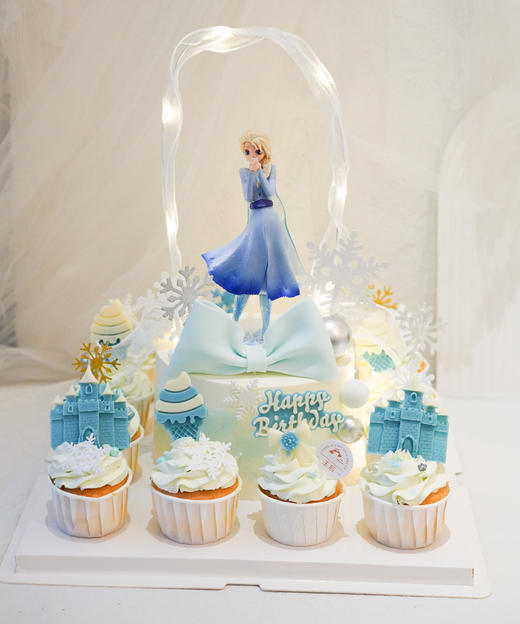 冰雪公主纸杯➕蛋糕（需提前8小时预定） 商品图1
