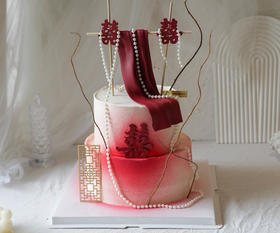 新中式双层订婚蛋糕（需提前1天预定）