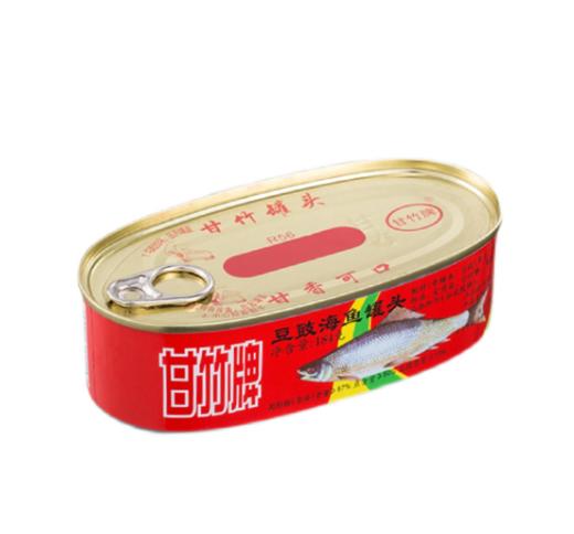 甘竹牌豆豉海鱼罐头184g/罐广东特产即食鱼类罐头下饭菜 商品图1