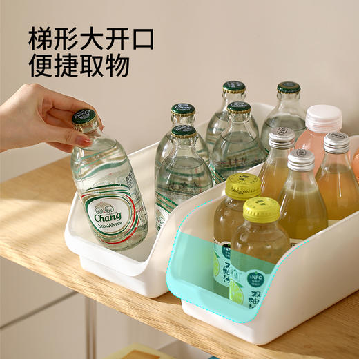 FaSoLa置物收纳盒长方形家用塑料桌面杂物整理厨房盐调味罐储物盒 商品图2