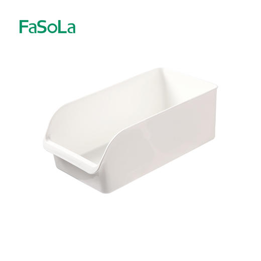 FaSoLa置物收纳盒长方形家用塑料桌面杂物整理厨房盐调味罐储物盒 商品图5