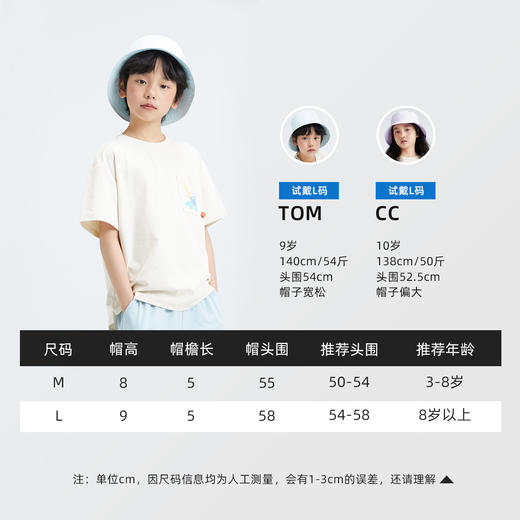 森林棠25夏款儿童防晒透气双面渔夫帽防晒帽41312401 商品图4