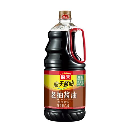 海天酱油老抽酱油1.9L/瓶大瓶酿造酱油炒菜炖肉上色调味料家用装 商品图1