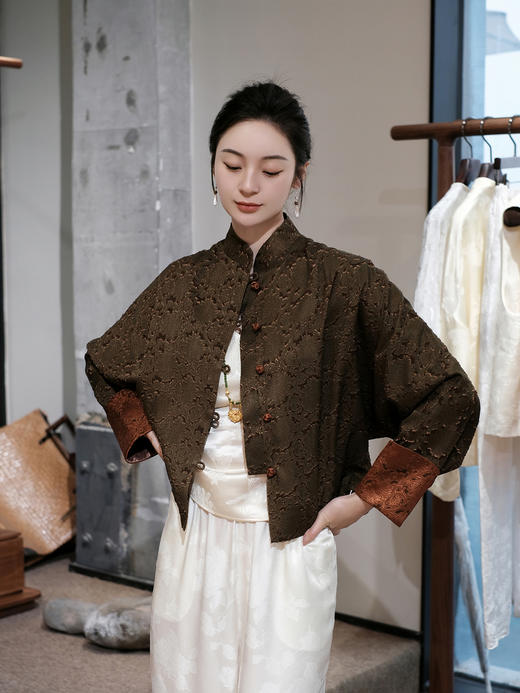 盛唐婧|香云纱剪花工艺经典款外套 商品图2