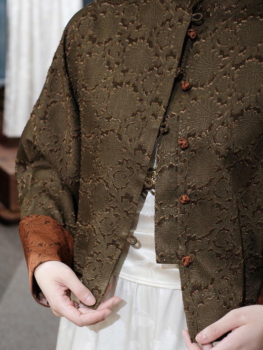 盛唐婧|香云纱剪花工艺经典款外套 商品图1