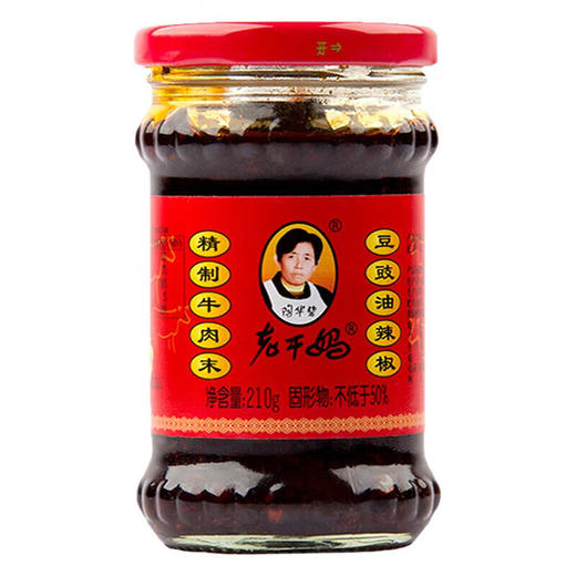 210g老干妈精制牛肉末豆豉油辣椒 商品图0