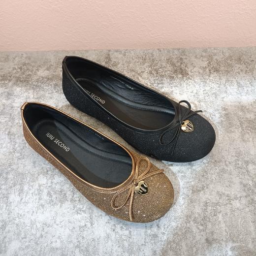 西村名物2024春季新款法式百搭优雅平底圆头单鞋女U24AE11131 商品图0