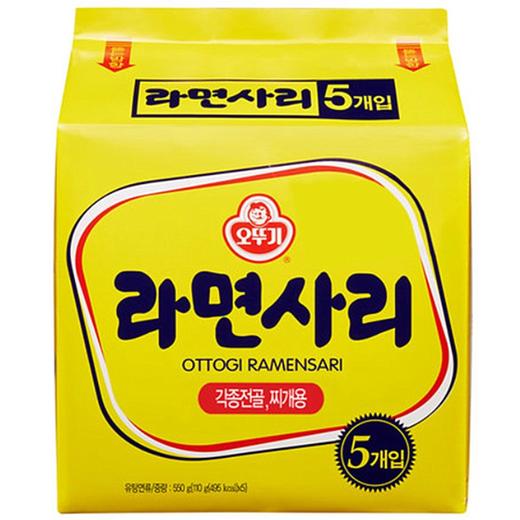 不倒翁料理拉面(110gx5)오뚜기 라면사리 商品图0