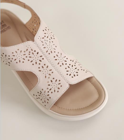 西村名物2024新款夏季外穿精致休闲凉鞋女厚底真皮经典罗马凉鞋X24BG20241 商品图1