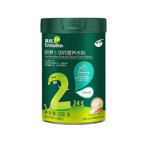 英氏胡萝卜加钙营养米粉258 克