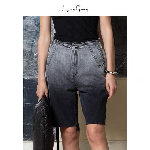 渐变牛仔短裤 商品图1