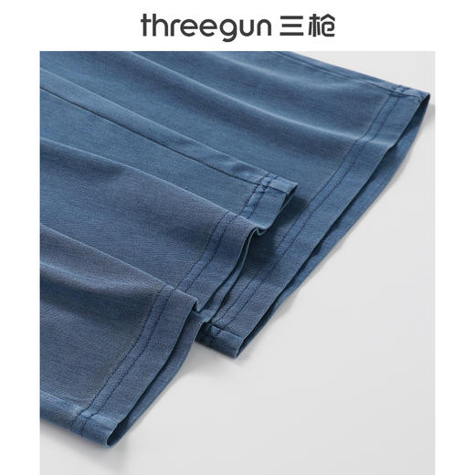 Threegun三枪 牛仔宽松女八分裤-61390B011 商品图5