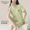 夏季薄款带胸垫家居服女款少女短袖短裤睡衣套装JJT9162 商品缩略图0