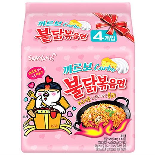 三养奶油火鸡炒面(150gx5)삼양 까르보 불닭볶음면 商品图0