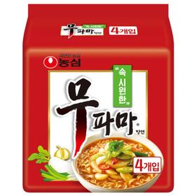 农心萝葱蒜汤面(122gx4)농심 무파마탕면