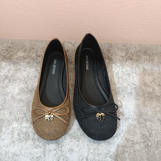 西村名物2024春季新款法式百搭优雅平底圆头单鞋女U24AE11131 商品图4