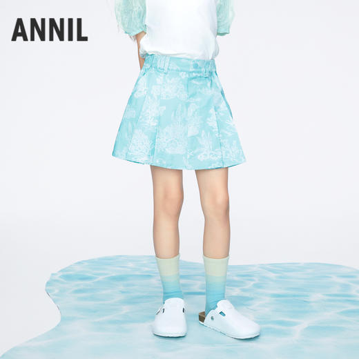 【实体店同款】女童甜酷百褶裙裤夏季新款安奈儿童装AG426646 商品图2