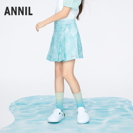 【实体店同款】女童甜酷百褶裙裤夏季新款安奈儿童装AG426646 商品图1