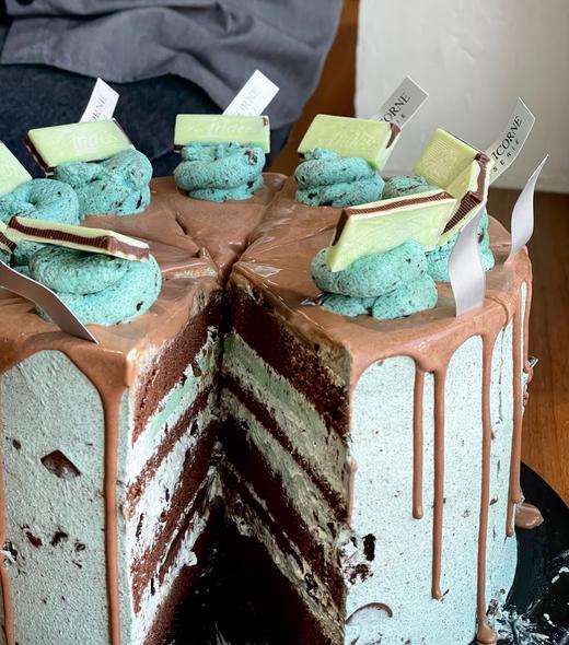 薄荷巧克力蛋糕切块 商品图0