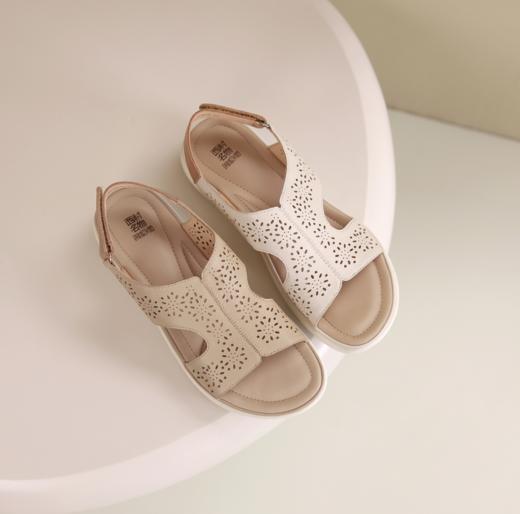 西村名物2024新款夏季外穿精致休闲凉鞋女厚底真皮经典罗马凉鞋X24BG20241 商品图0