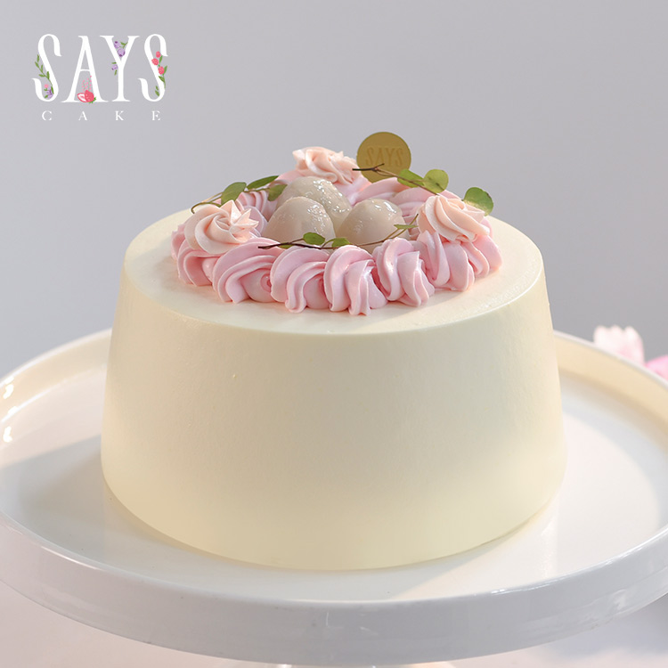 【预定】白玉海盐荔枝戚风 Sea Salt  Lychee Chiffon