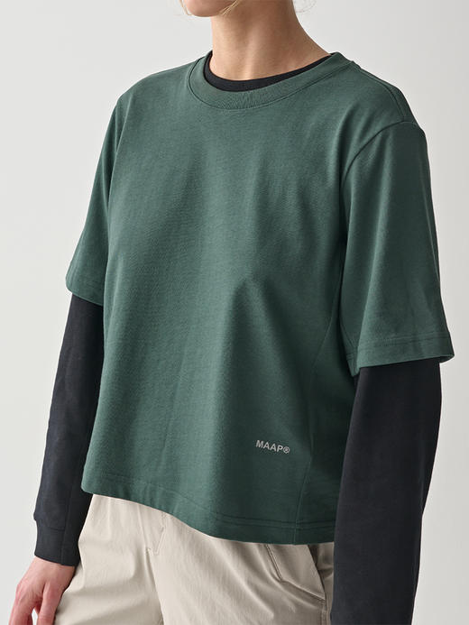 MAAP 女士 Essentials Tee 棕柏绿 休闲T恤 商品图3