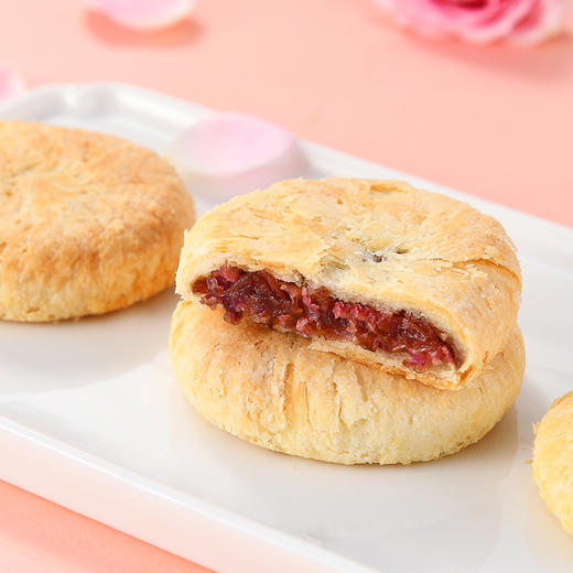 正宗平阴玫瑰鲜花饼礼盒装 花香馥郁~把鲜花吃进嘴里！！ 商品图2