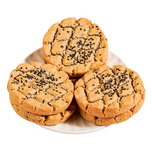  【山药核桃夹心桃酥】0蔗糖 山药+核桃+黑芝麻，带心的桃酥更好吃！新老包装随机发货（2.14-2.25停发） 商品图4