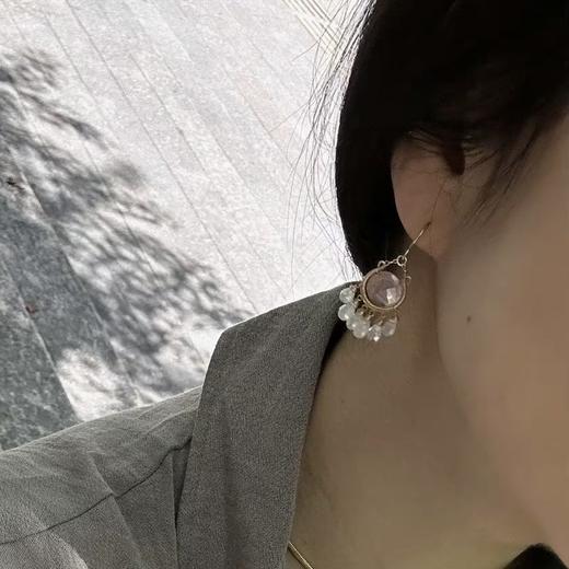 SpoiledBrat Jewelry chandelier吊灯系列 粉晶月光石气质耳环 商品图2