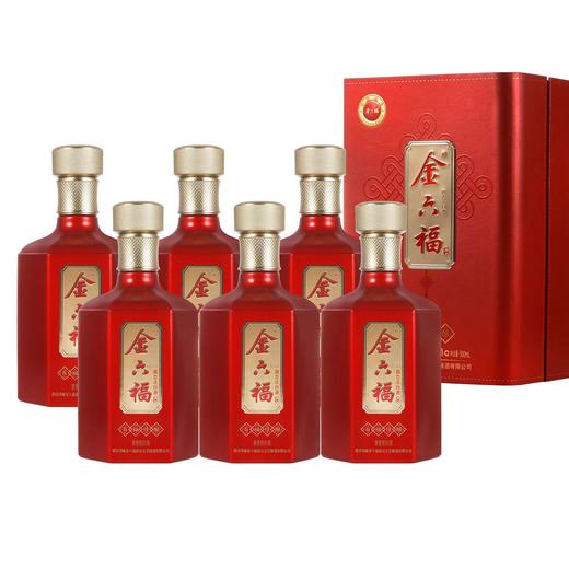 [金六福百福佳酿]50.8度-兼香型白酒500ml*6瓶整箱送礼袋 商品图0