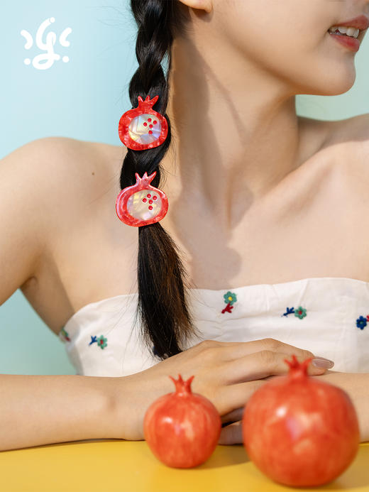 古古楽gugu端午发饰醋酸材质原创设计抓夹耳饰成人儿童 商品图3