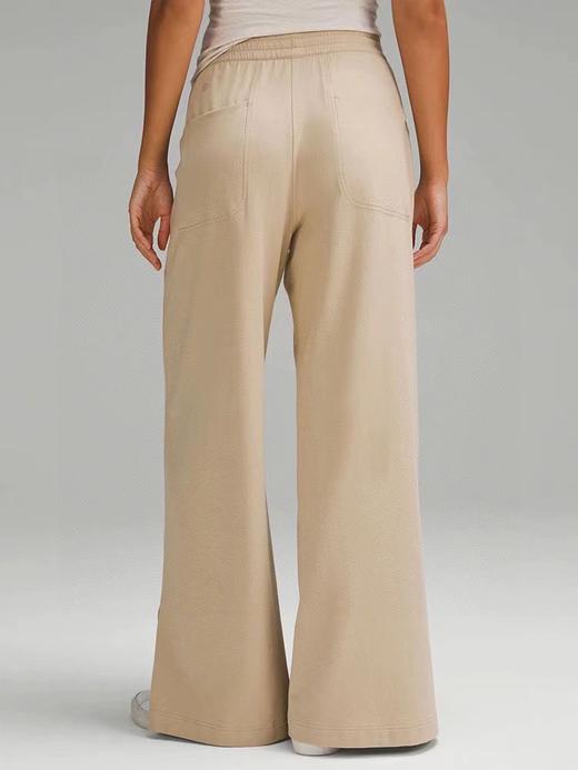 清仓库不退换 lulu French Terry 露露女生薄毛圈阔腿卫裤  裤脚侧开口设计 商品图5