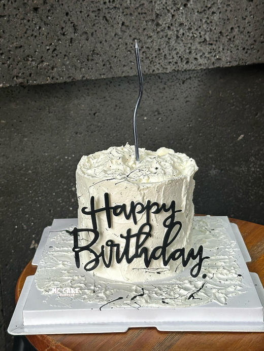 ins简约黑白喷溅艺术蛋糕 商品图0